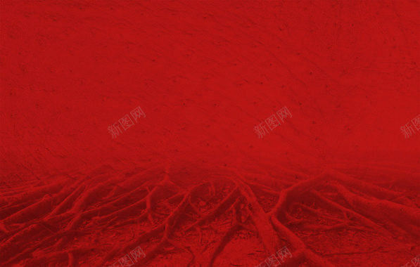 红色树根纹理背景背景