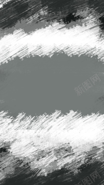 粗犷黑白喷墨质感H5背景背景