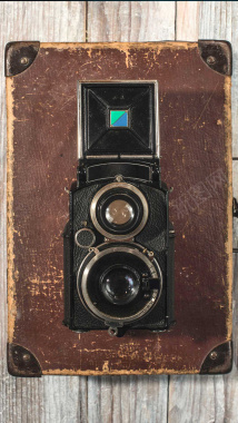 复古老式照相机背景