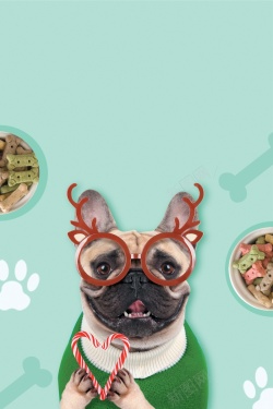 宠物用品广告宠物狗狗零食海报背景高清图片