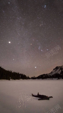 星空雪景特效H5摄影摄影图片