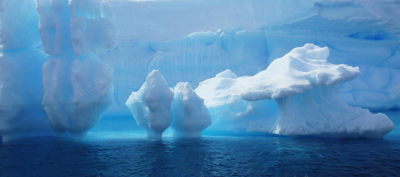 极地冰雪世界背景摄影图片
