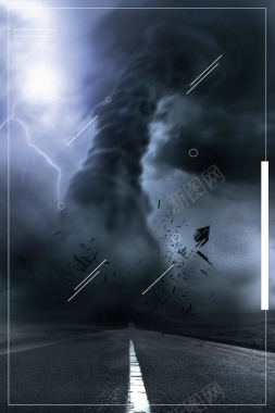 台风预警防汛防台海报背景背景