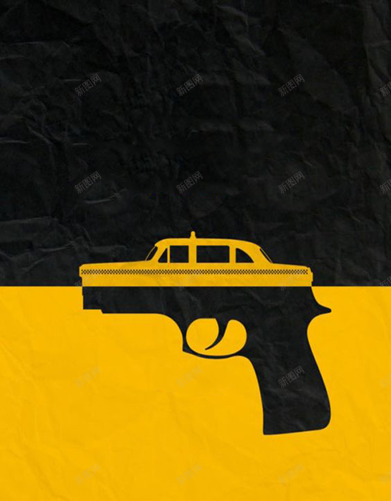 个性宣传海报psd设计背景_88icon https://88icon.com 个性 创意 寓意 手枪 手绘 生命 自由 质感 黑黄