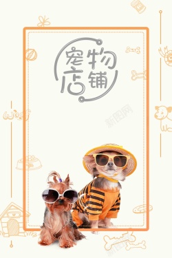 宠物店铺猫粮狗粮宠物促销海报海报