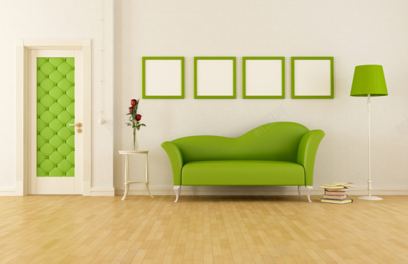 现代风格室内沙发海报背景背景