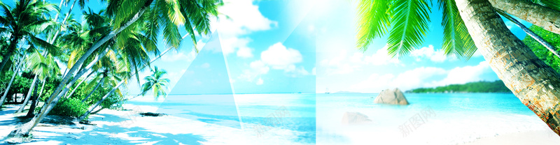 夏装淘宝背景psd_88icon https://88icon.com 夏天 夏日 夏装 摄影 椰树 海报banner 海滩 清爽 酷爽 风景