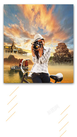 柬埔寨金边皇宫印象越柬旅游度假年假夕阳风景高清图片