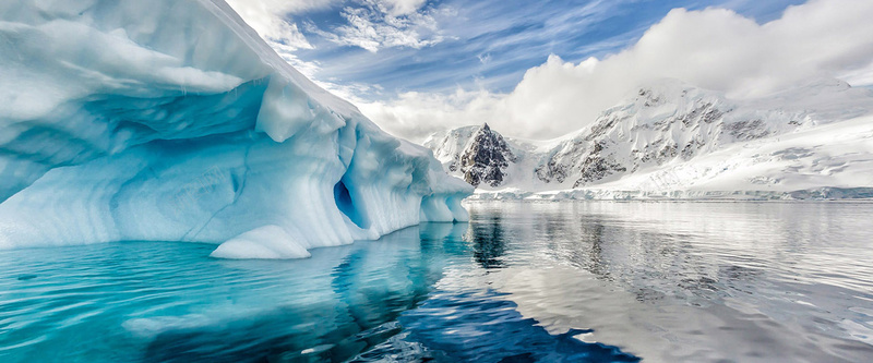 极地冰山冰川背景摄影图片