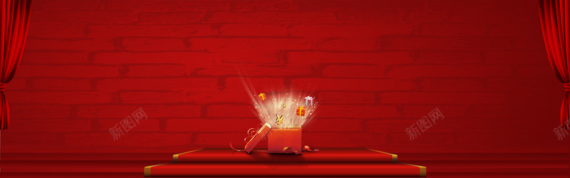 淘宝激情红色电商促销海报bannerpsd设计背景_88icon https://88icon.com 618 京东 优惠 促销 店铺 新年 淘宝 激情狂欢 电商 砖头背景 礼堂 礼盒 红色 节日 食品