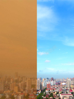 土地沙漠化天空城市你好蓝天公益海报背景高清图片