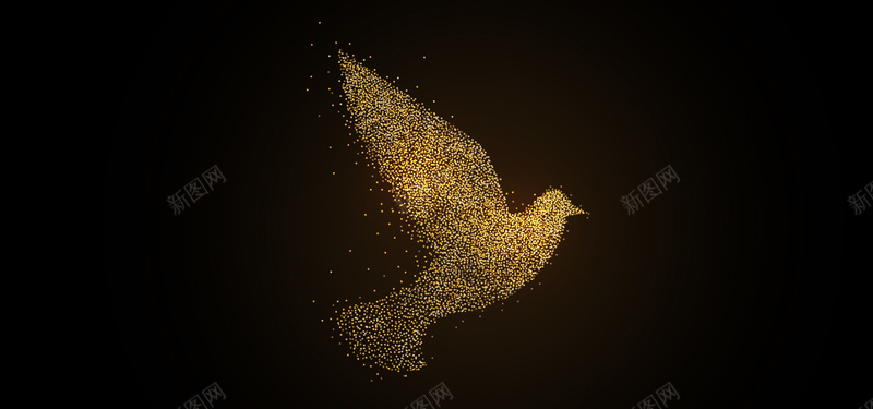 唯美金色白鸽炫光banner海报psd设计背景_88icon https://88icon.com banner 光效 唯美 大气 海报 炫光 白鸽 简约 背景 质感 金色