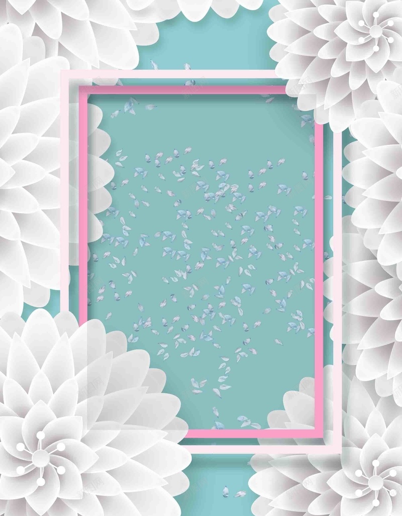 清新唯美花朵三八女王节海报背景模板psd设计背景_88icon https://88icon.com 三八 唯美 女王节 女神节 海报模板 海报背景 海报背景模板 清新 白色花朵 花朵