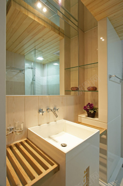 日式浴室洗手台背景背景