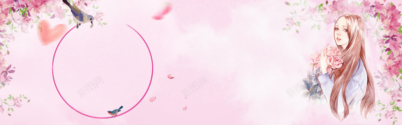浪漫唯美小清新bannerpsd设计背景_88icon https://88icon.com 七夕节日浪漫背景 梦幻 浅色背景 浪漫 简约 粉色 粉色系节日促销背景图 蓝色背景 飞舞的花瓣