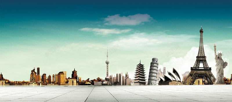 旅行箱促销背景背景