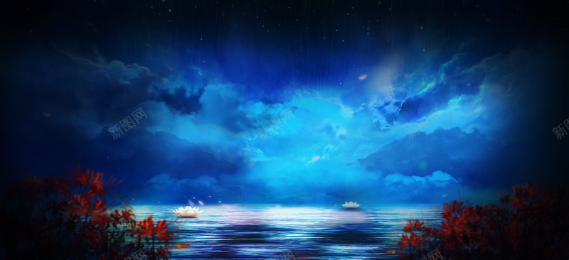 蓝色天空jpg_88icon https://88icon.com 夜晚 夜景 夜空 天空 摄影 树木 海报banner 蓝色 风景