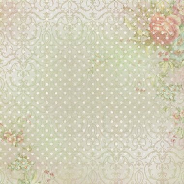 复古花纹边框背景