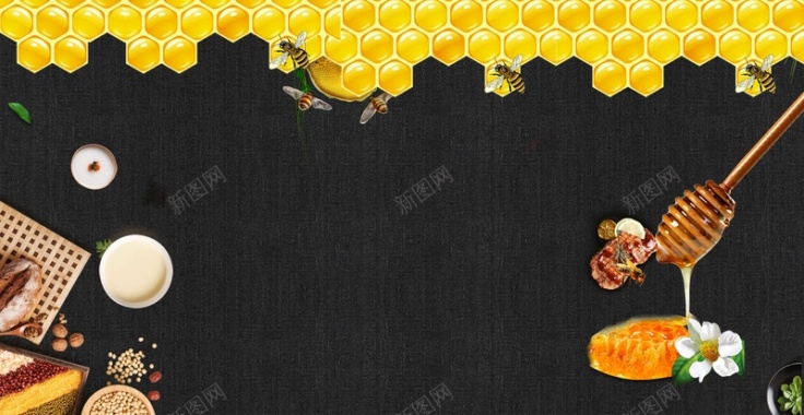 蜂蜜蜜蜂背景