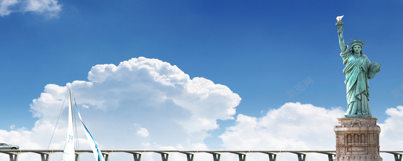 自由女神背景图淘宝网站背景背景