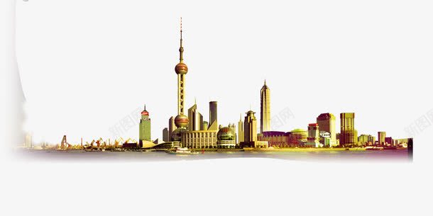 东方明珠图png免抠素材_88icon https://88icon.com 上海 东方明珠 城市现代上海 建筑 黄昏 黄色