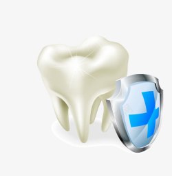 科技牙齿保护盾素材