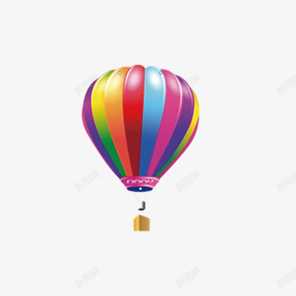 热气球元素png免抠素材_88icon https://88icon.com 彩色 氢气球 热气球 篮子