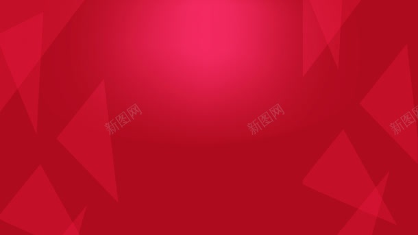 中国风红色三角形海报背景