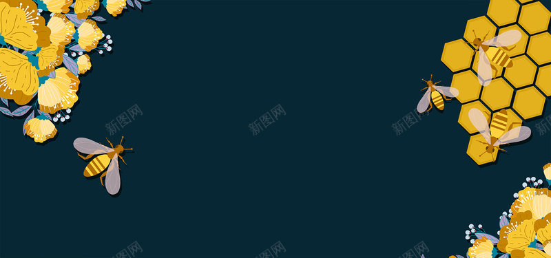 天然蜂蜜卡通可爱banner矢量图ai设计背景_88icon https://88icon.com 促销 卡通 可爱 天然蜂蜜 甜品 蜂蜜 蜜蜂 饮料 矢量图