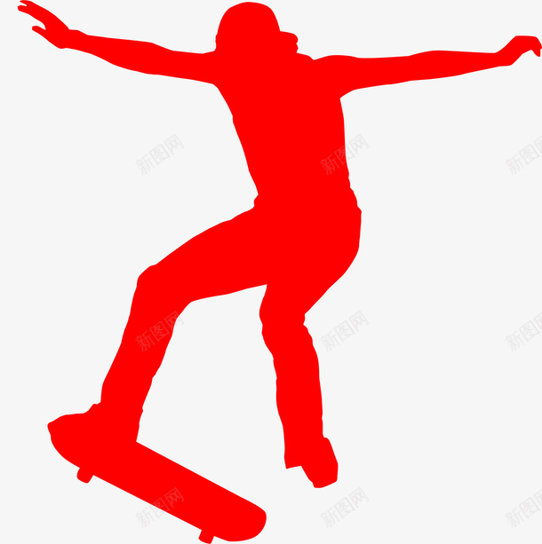 长板1png免抠素材_88icon https://88icon.com 人物 剪影 动感 滑板 玩滑板的男子剪影 男子 运动 长板