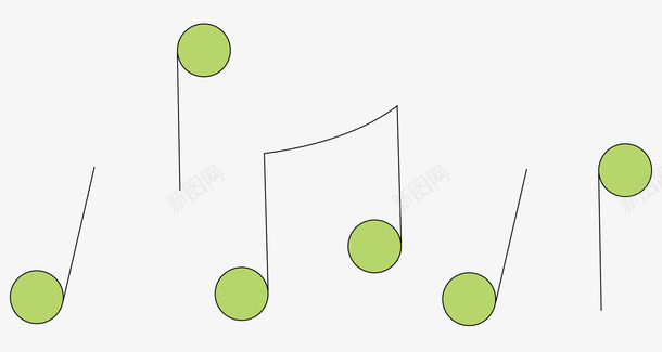 几个绿色的跳动的音乐符号矢量图ai免抠素材_88icon https://88icon.com 卡通 卡通的音乐符号 可爱的 手绘图案 紫色的 绿色的 音乐符号 矢量图