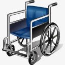 蓝色轮椅png免抠素材_88icon https://88icon.com 医疗 器械 蓝色 设施 轮椅