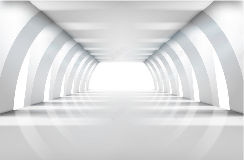 白色圆弧形走廊背景jpg设计背景_88icon https://88icon.com 圆弧形 海报 白色 背景 走廊