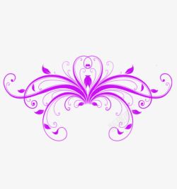紫色花式纹理素材