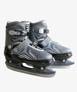 一双深灰色滑冰鞋装饰素材