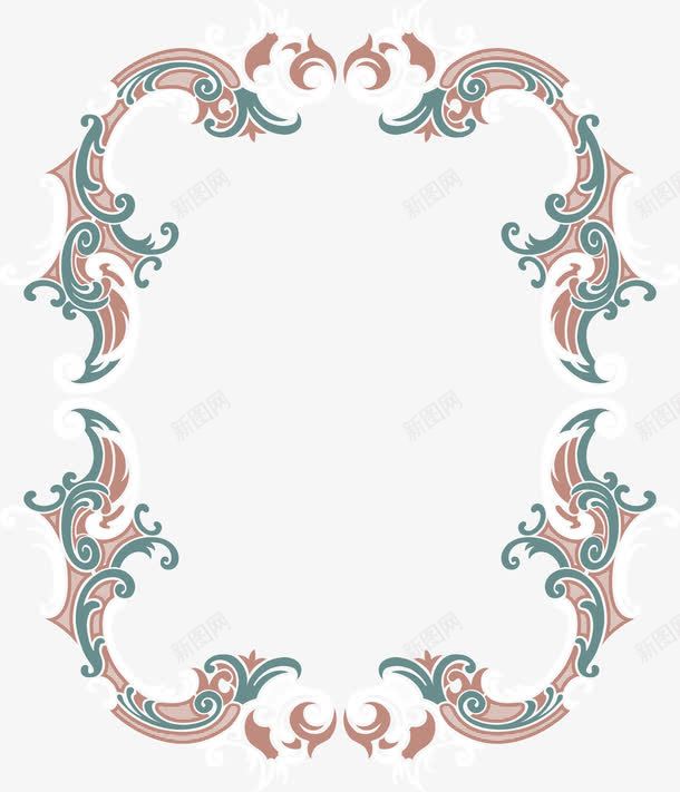 民族风花纹边框png免抠素材_88icon https://88icon.com 民族风 花纹 边框