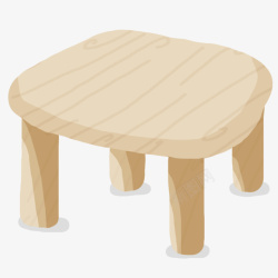 小椅子可爱木纹小椅子高清图片