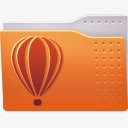 惠普的文件夹CorelDRAW文件夹FS图标Ubuntu图标