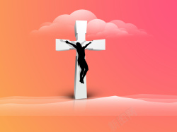 敬仰星期五的背景与宗教基督教的十字架背景矢量图高清图片