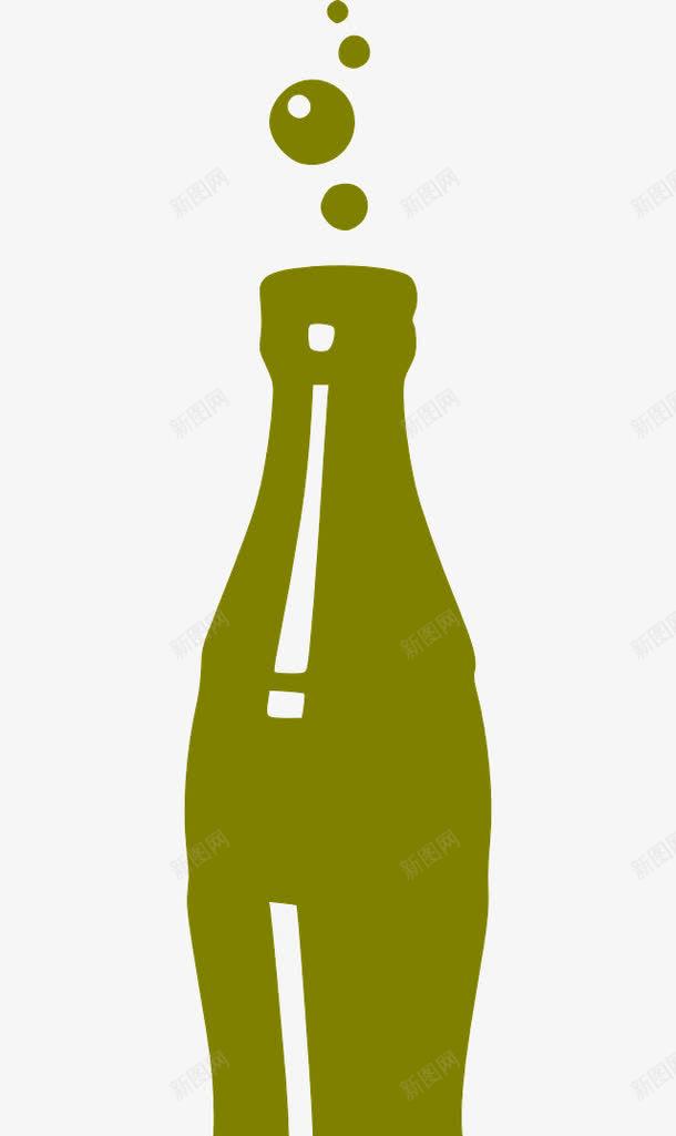 绿色可乐瓶png免抠素材_88icon https://88icon.com 可乐 瓶子 绿色
