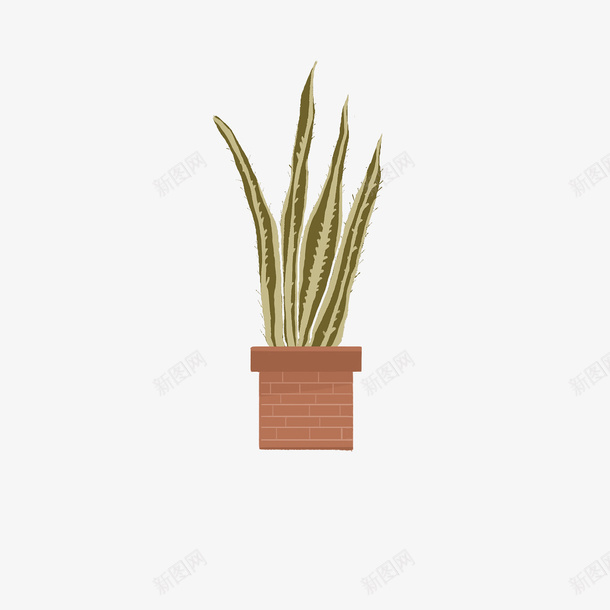 绿色植物盆栽2png免抠素材_88icon https://88icon.com 叶子 植物 盆栽 绿色