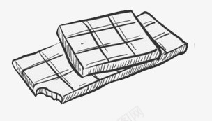 手绘显示屏巧克力图标图标