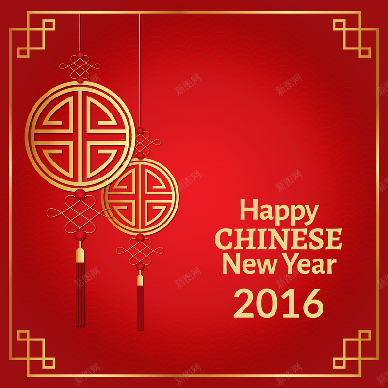 迎新年背景矢量图ai设计背景_88icon https://88icon.com 开心 新年快乐 激情 灯笼 狂欢 红色 黄金 矢量图