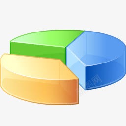 多彩图表饼图的图标图标