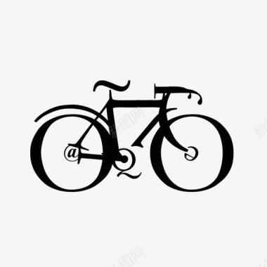 创意公益手绘logo单车图标图标