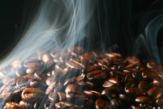 咖啡豆飘香图背景