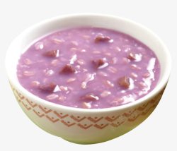 俯拍紫薯粥紫薯薏米粥高清图片