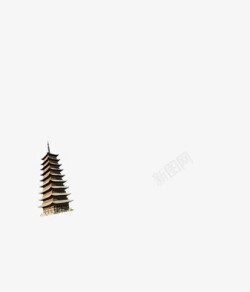 中国古建筑雷峰塔素材