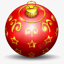 圣诞节圣诞树球图标图标