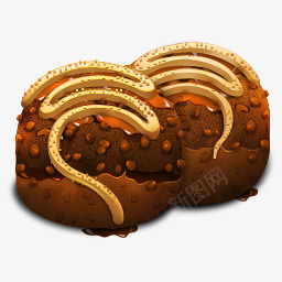 爱心巧克力饼干波斯的饼干图标图标